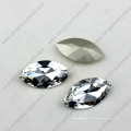 Kostbare China Kristall Stein Navette Form Amethyst Kristall Perlen